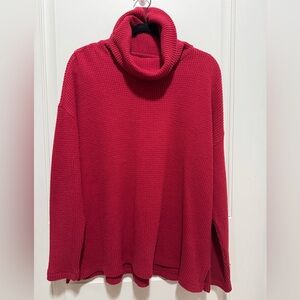 Old Navy Vibrant Red Cowl Neck Sweater